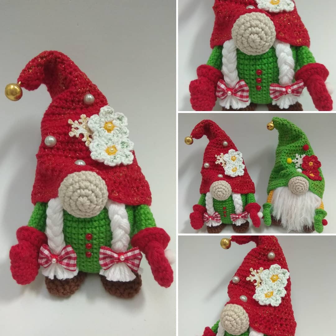 Amigurumi Gnome Christmas Free Crochet Pattern - crochet.amgurum.com